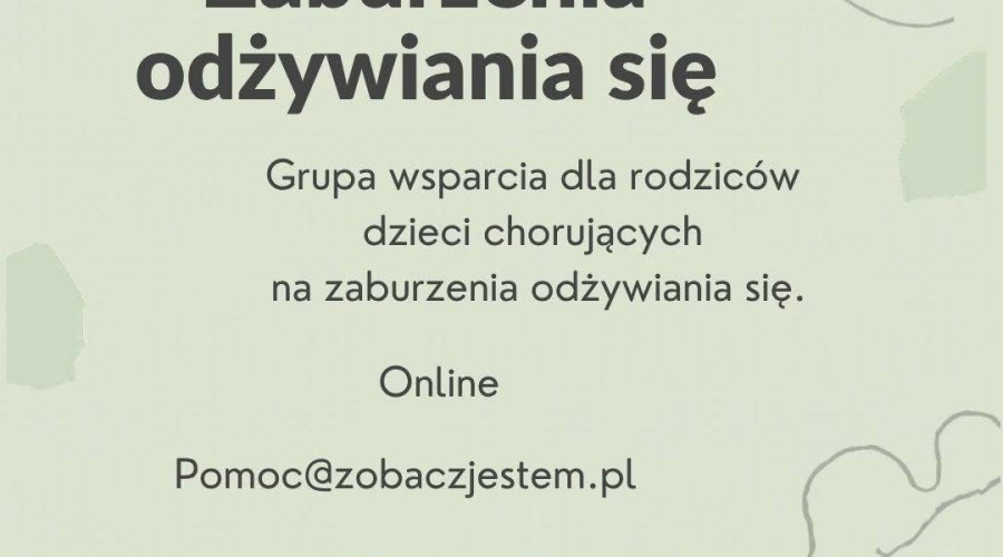 Bezpłatna grupa wsparcia online dla Rodzic&oacute;w i opiekun&oacute;w &nbsp; dzieci chorujących na zaburzenia odżywiania się&nbsp;