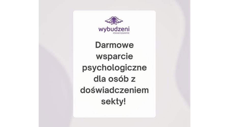 Darmowe wsparcie psychologiczne dla osób z doświadczeniem sekty