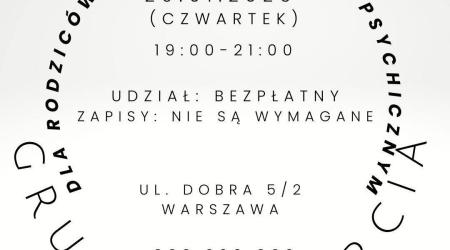 Grupa wsparcia dla rodzic&oacute;w dzieci w kryzysie psychicznym&nbsp;