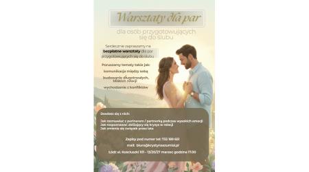 Bezpłatne marcowe spotkania dla par Ł&oacute;dź