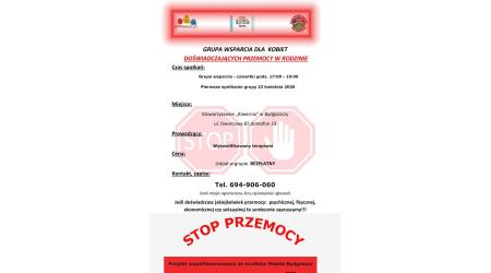 Bezpłatna grupa wsparcia dla kobiet doświadczających przemocy Bydgoszcz