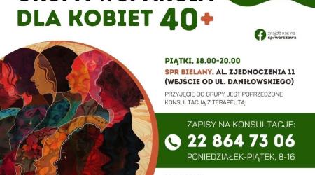 Bezpłatna grupa wsparcia dla kobiet 40+ Warszawa